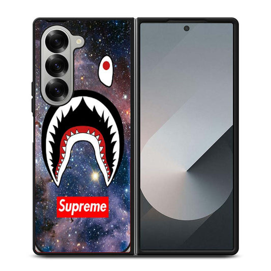 BAPE CAMO SHARK SUPREME NEBULA Samsung Z Fold 6 Case