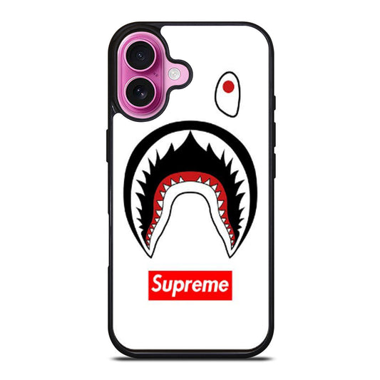 BAPE CAMO SHARK SUPREME WHITE iPhone Case Cover