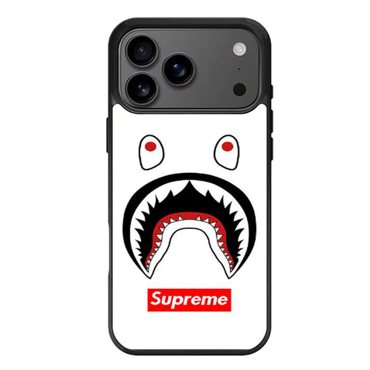 BAPE CAMO SHARK SUPREME WHITE iPhone 17 Pro Max Case