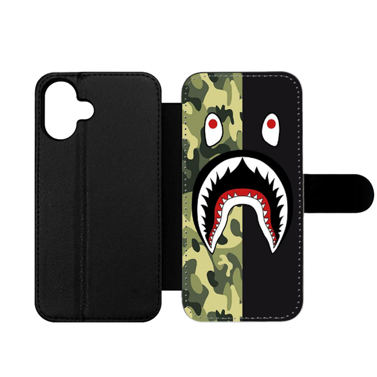 BAPE CAMO SHARK Wallet iPhone Case