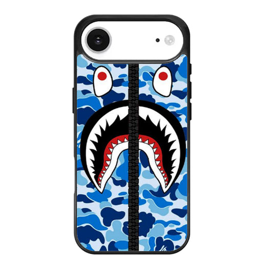 BAPE SHARK CAMO BLUE ZIP iPhone Air Case