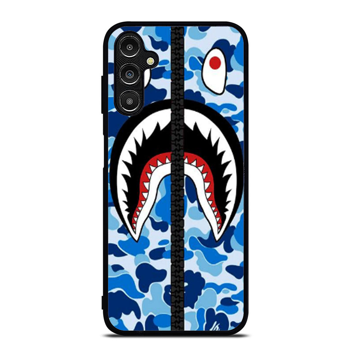 BAPE SHARK CAMO BLUE ZIP Samsung A16 Case