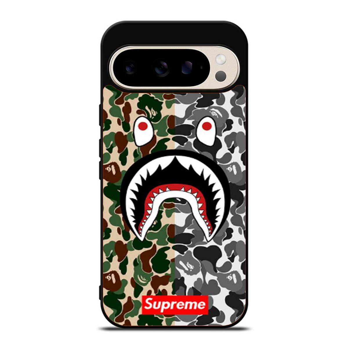 BAPE SHARK SUPREME CAMO TWO Google Pixel 9 Pro Case