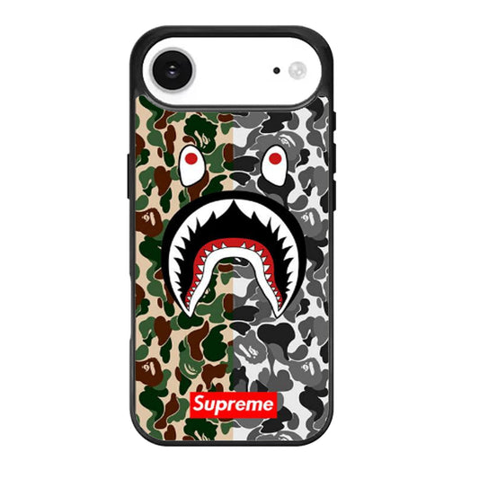 BAPE SHARK SUPREME CAMO TWO iPhone Air Case