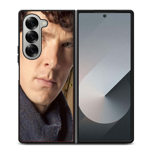 BBC Sherlock Benedict Cumberbatch Hipster Samsung Z Fold 6 Case