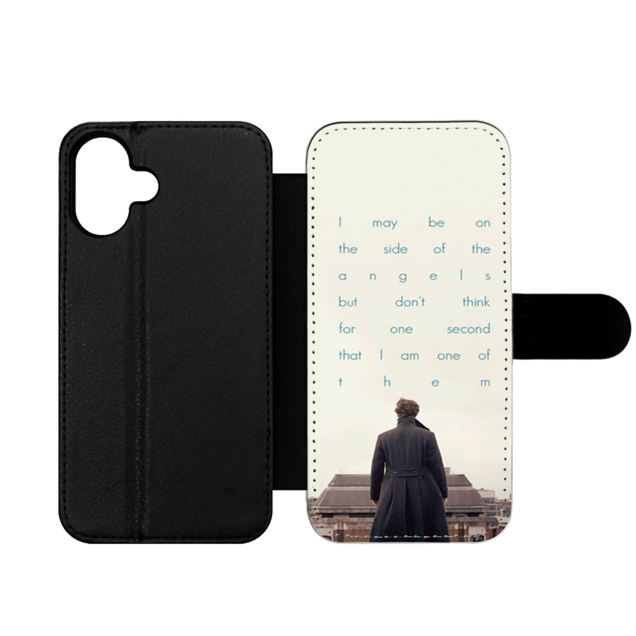 BBC Sherlock Quote Benedict Cumberbatch Wallet iPhone Case