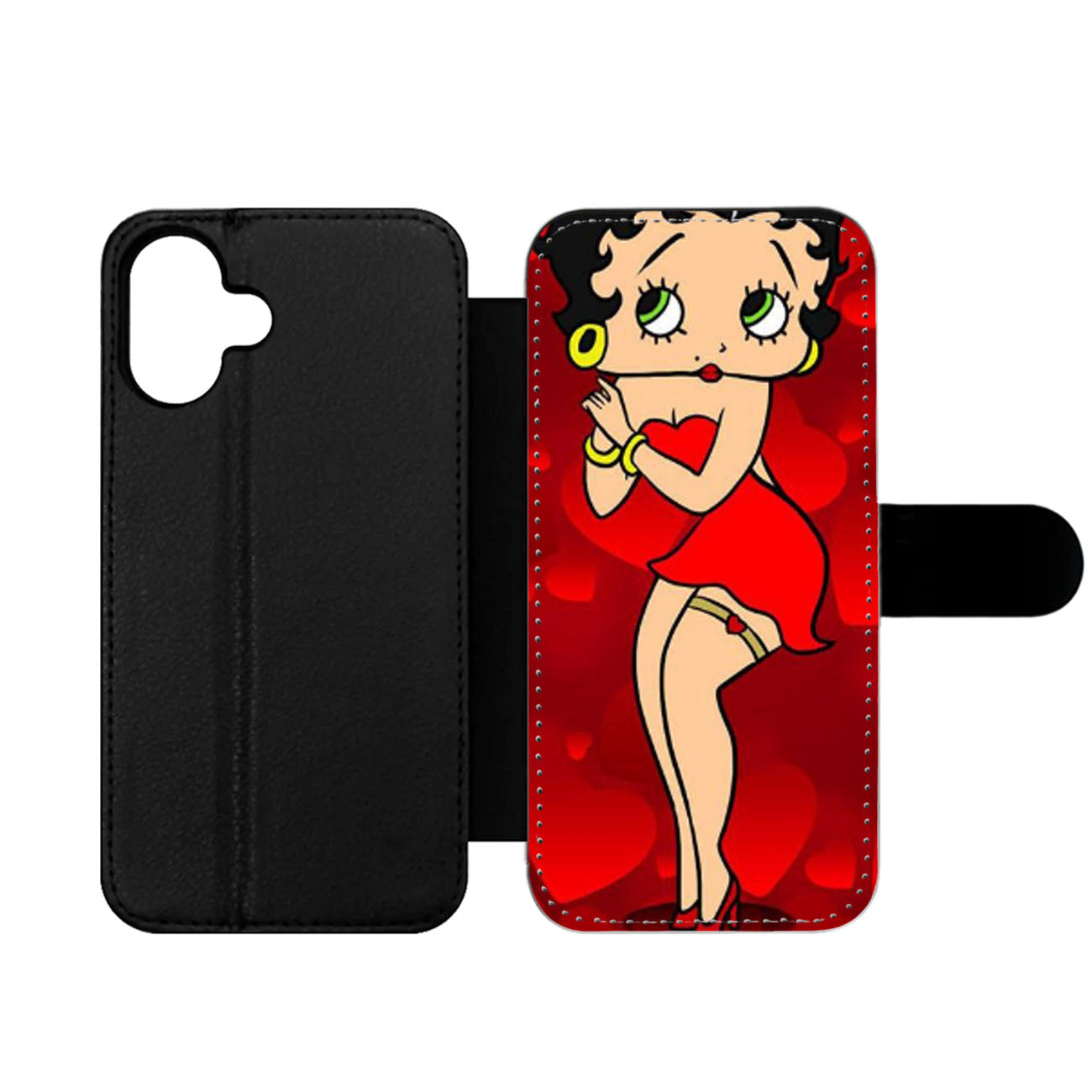 BETTY BOOP CARTOON LOVE Wallet iPhone Case