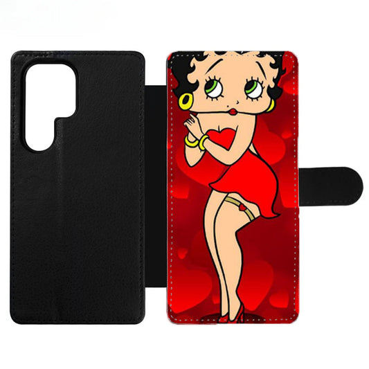 BETTY BOOP CARTOON LOVE Wallet Samsung Case