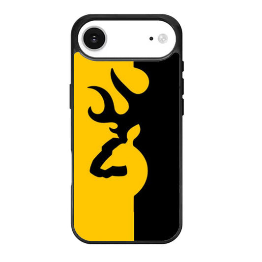 BROWNING LOGO BLACK YELLOW iPhone Air Case