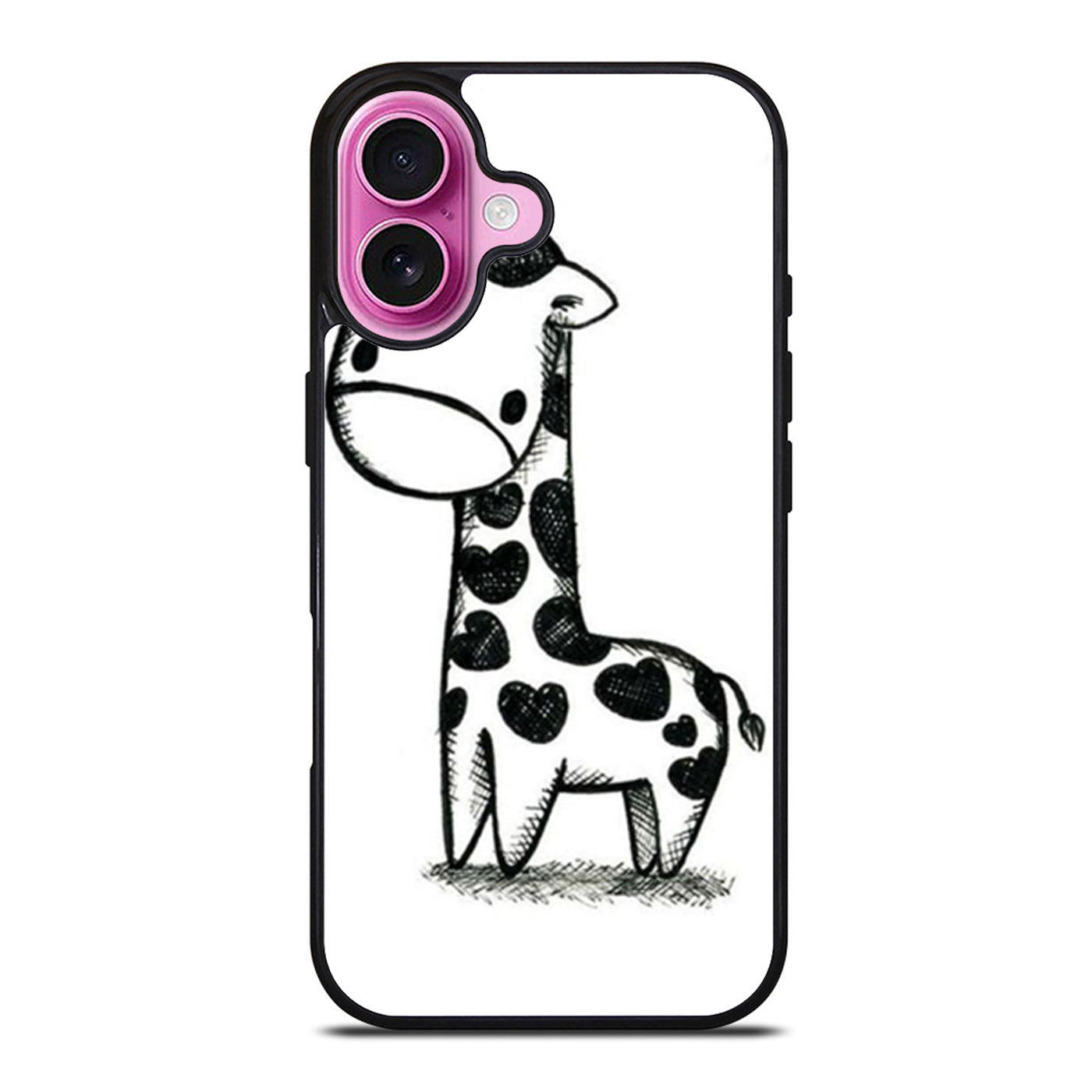 Baby Giraffe Sketch iPhone Case Cover