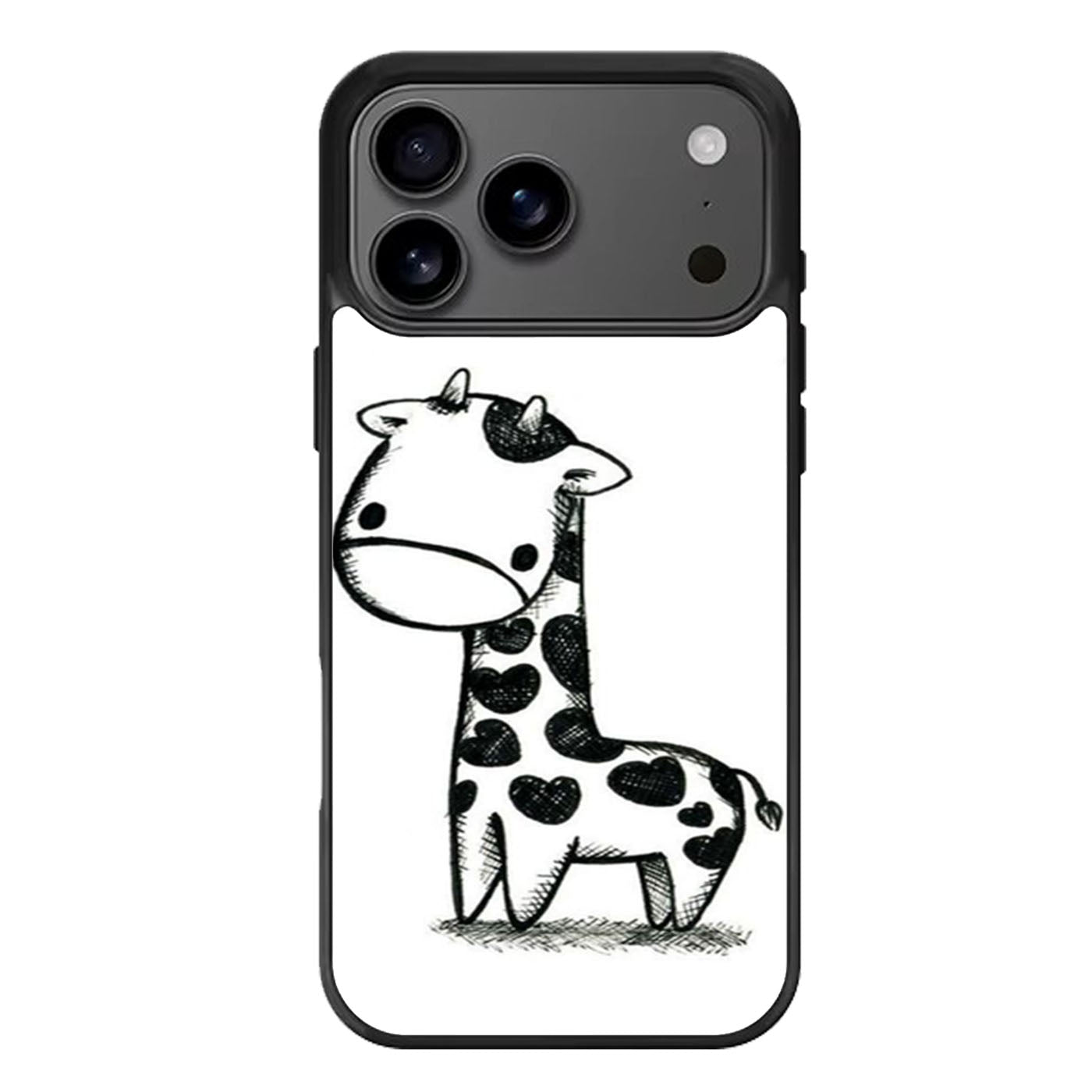 Baby Giraffe Sketch iPhone 17 Pro Max Case