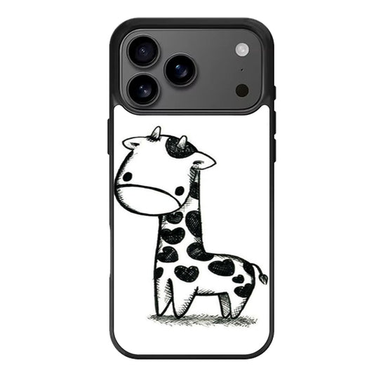 Baby Giraffe Sketch iPhone 17 Pro Max Case