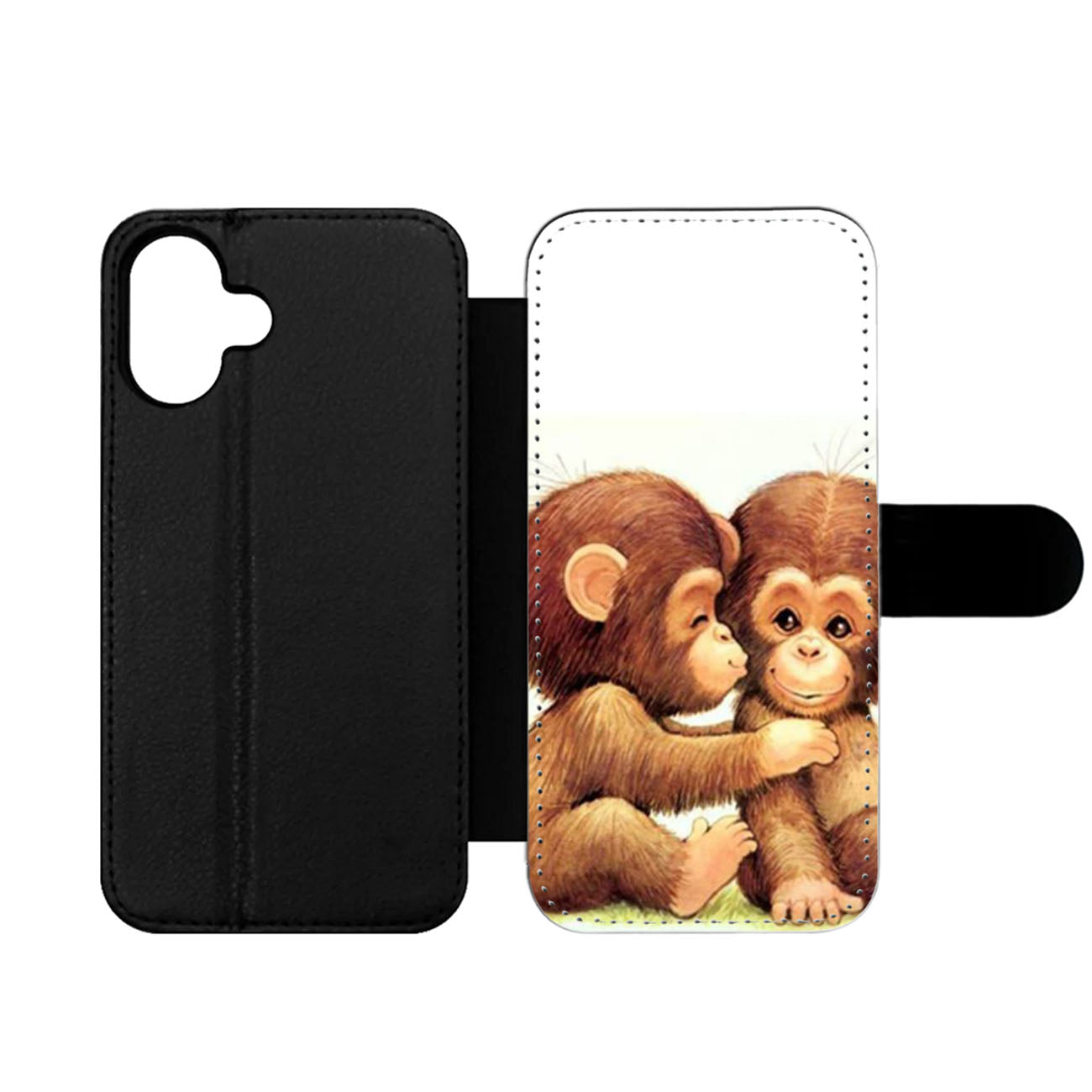 Baby Monkeys Wallet iPhone Case