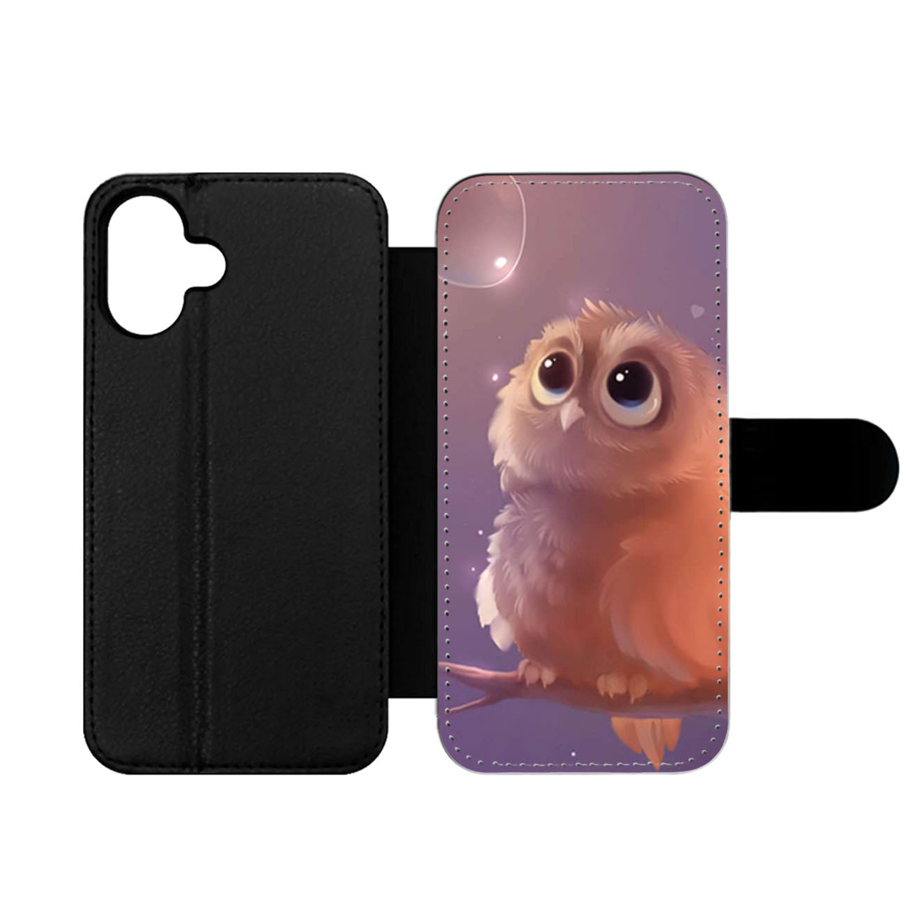 Baby Owl Bubble Wallet iPhone Case