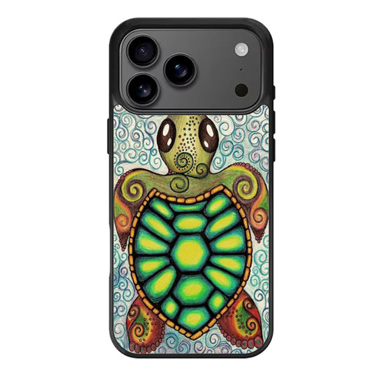 Baby Turtle Under The Sea Art iPhone 17 Pro Max Case