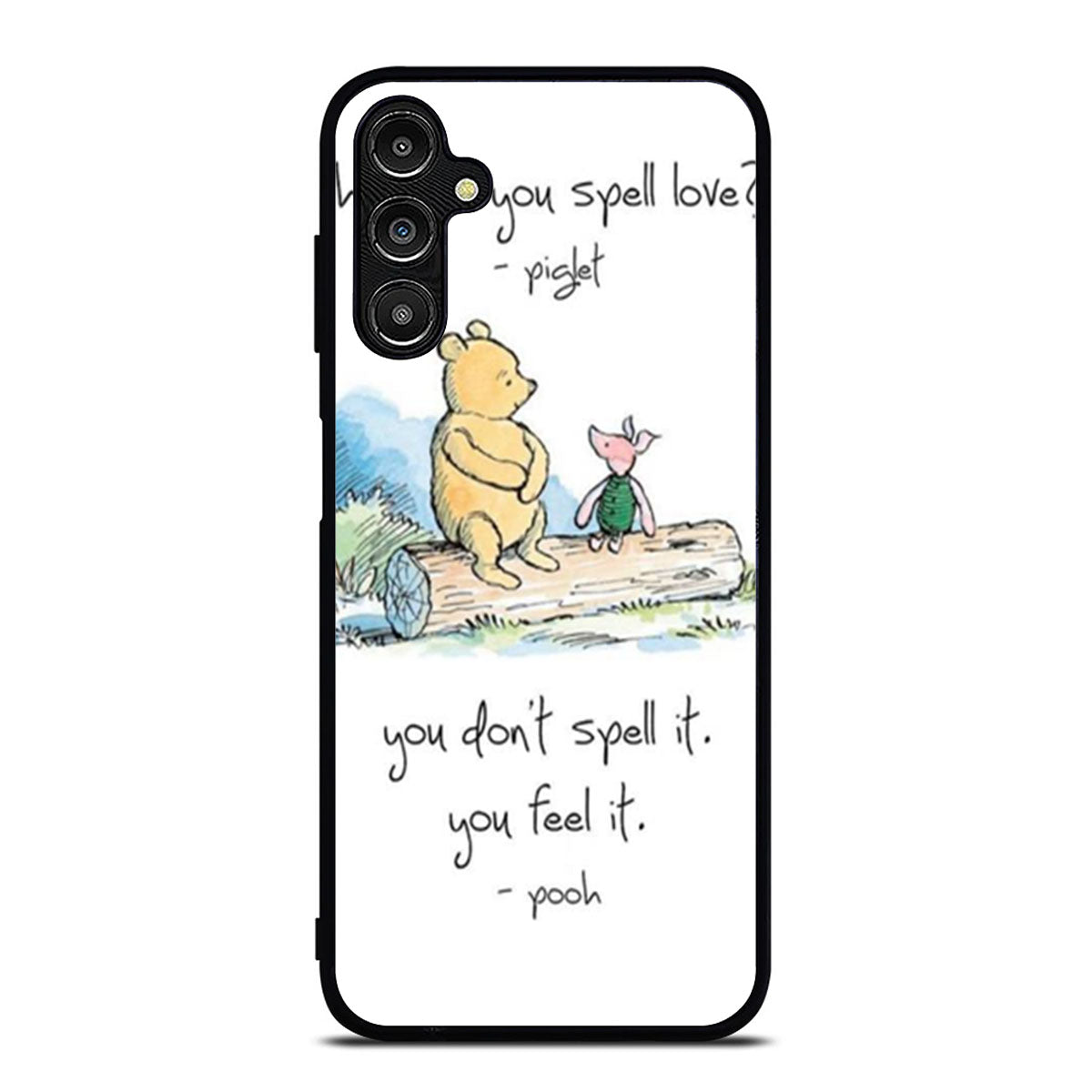Baby Winnie The Pooh Piglet Love Quote Samsung A16 Case