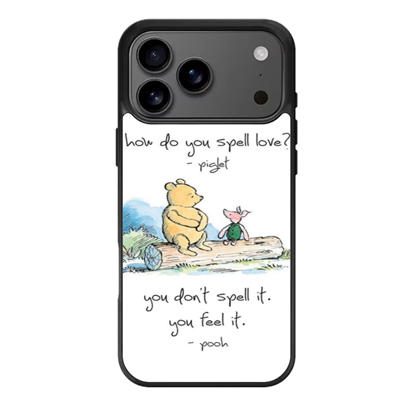 Baby Winnie The Pooh Piglet Love Quote iPhone 17 Pro Max Case