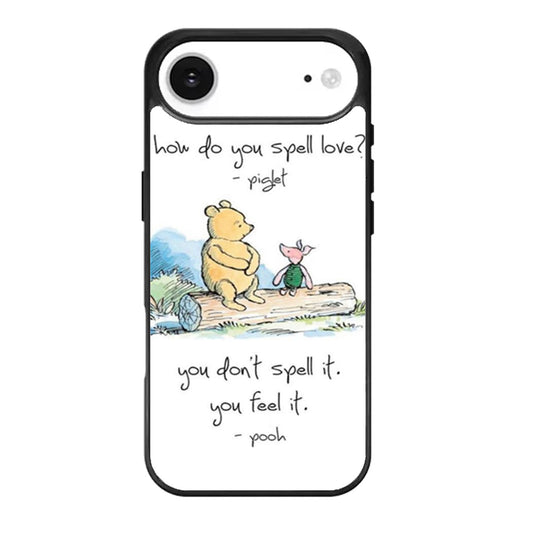 Baby Winnie The Pooh Piglet Love Quote iPhone Air Case