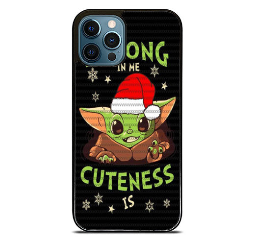 Baby Yoda Strong in Me iPhone 14 Pro Max Case