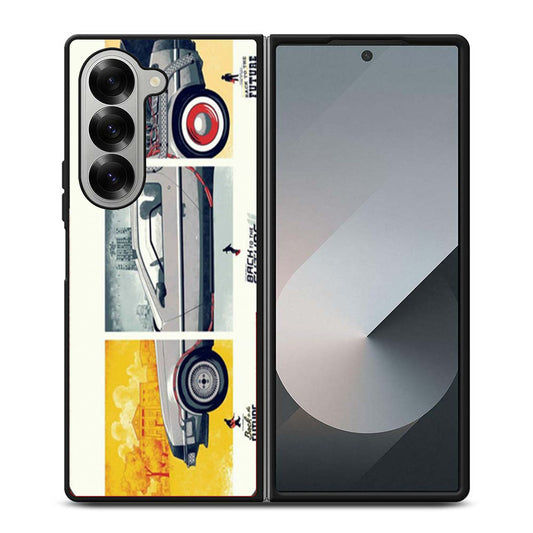 Back To The Future DeLorean DMC 12 Samsung Z Fold 6 Case