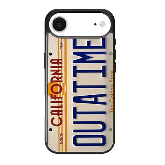 Back To The Future Delorean License Plate iPhone Air Case