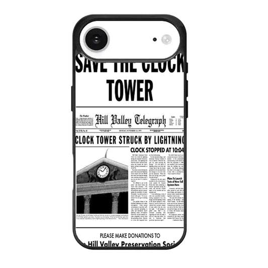 Back to the Future Save the Clock Tower iPhone Air Case