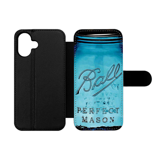 Ball Mason Jar Wallet iPhone Case