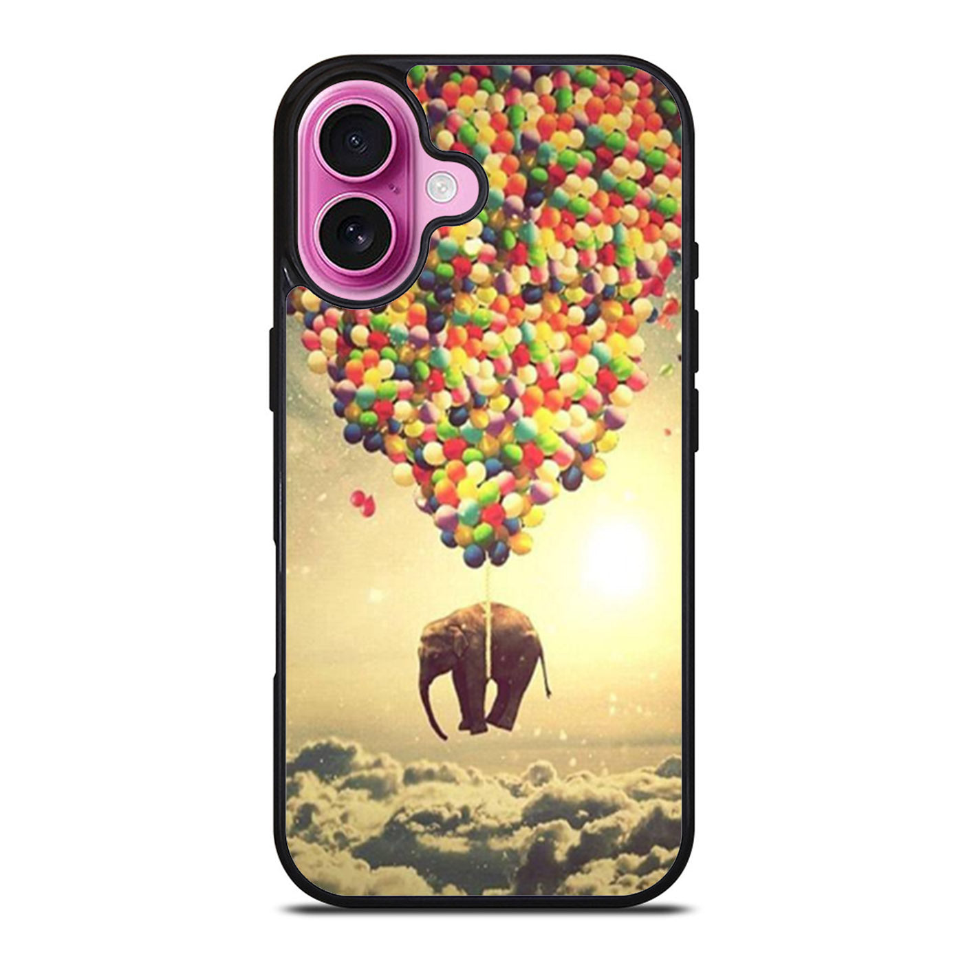 Balloon Flying Elephant iPhone Case Cover