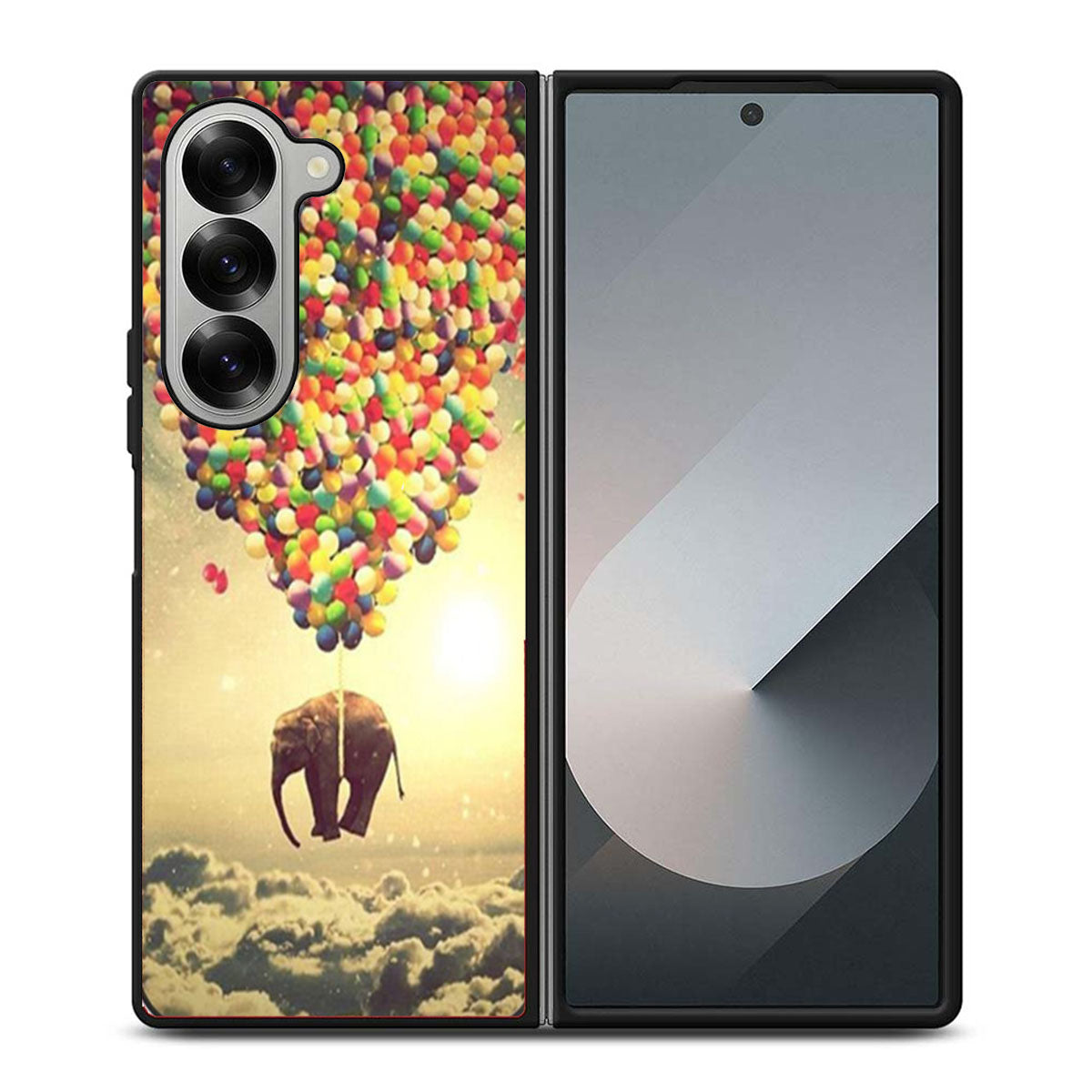 Balloon Flying Elephant Samsung Z Fold 6 Case
