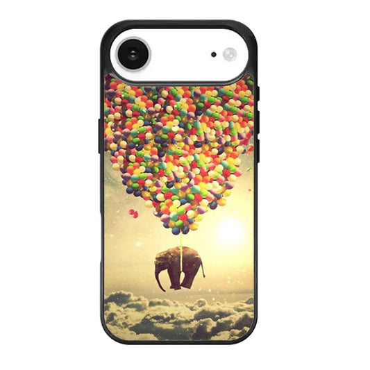 Balloon Flying Elephant iPhone Air Case