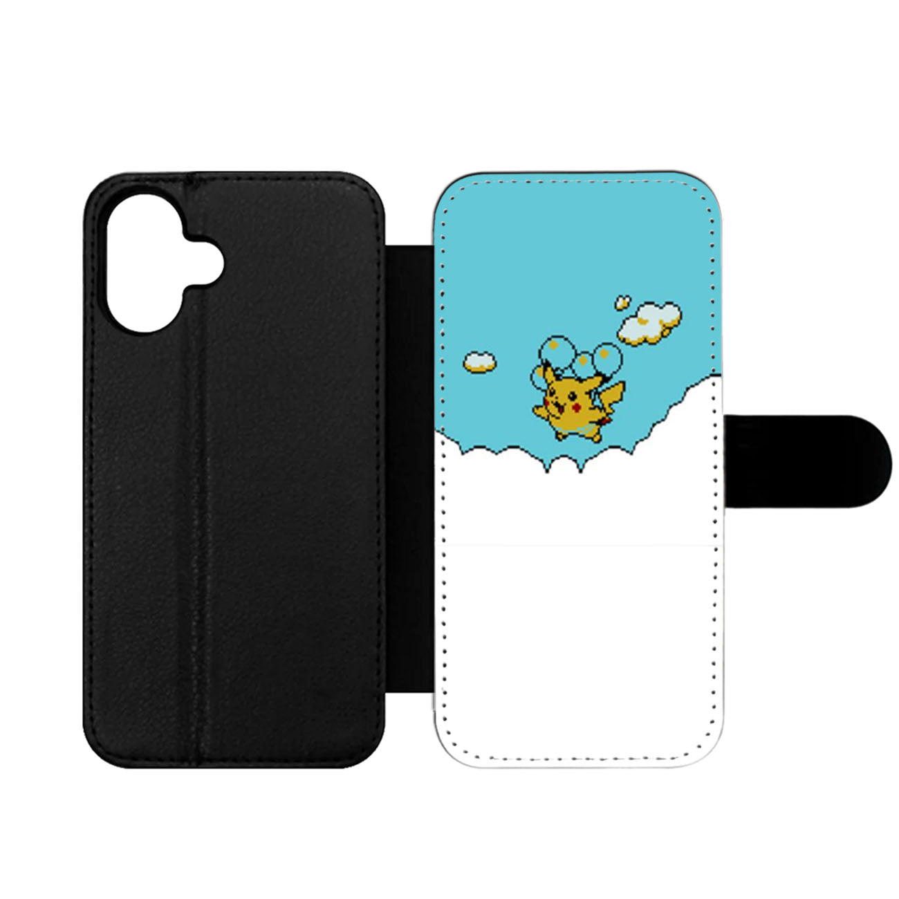 Balloon Flying Pikachu Wallet iPhone Case