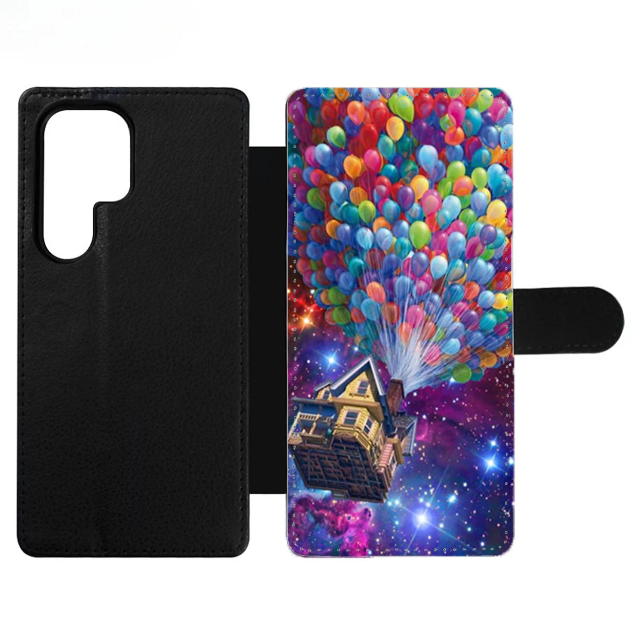 Balloons Flying House in Galaxy Nebula Wallet Samsung Case