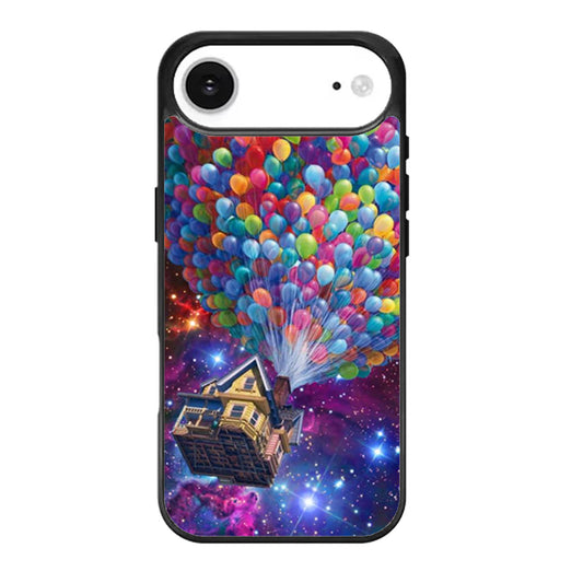 Balloons Flying House in Galaxy Nebula iPhone Air Case
