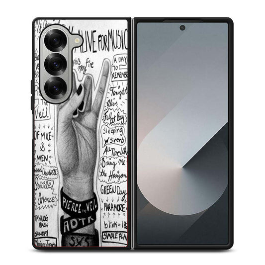 Band Collage Two Samsung Z Fold 6 Case