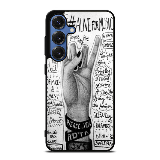 Band Collage Two Samsung S25 Ultra Case