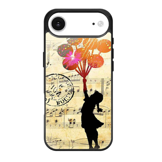 Banksy Balloon Girl Music Sheet iPhone Air Case