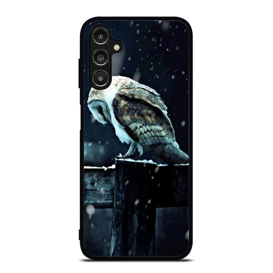 Barn Owl Tyto Alba in Snow Samsung A16 Case