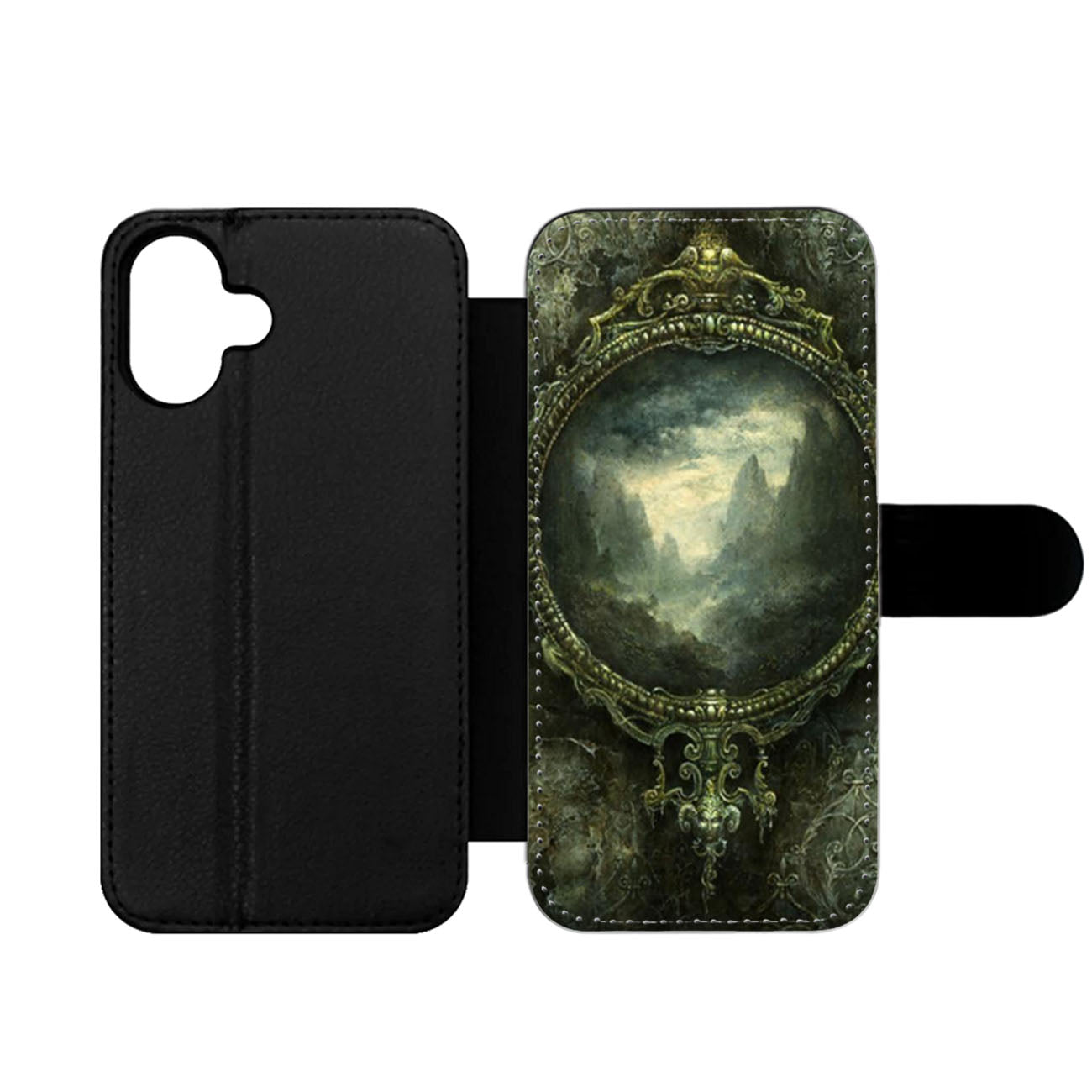 Baroque Frame Wallet iPhone Case