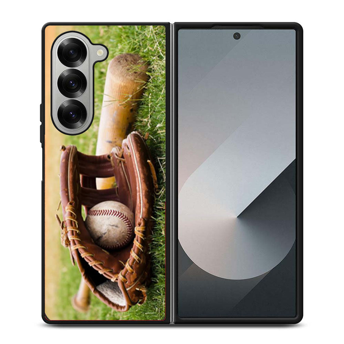 Baseball Glove Bat Samsung Z Fold 6 Case