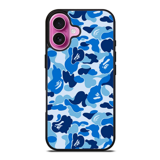Bathing Ape Bape Blue Camo iPhone Case Cover