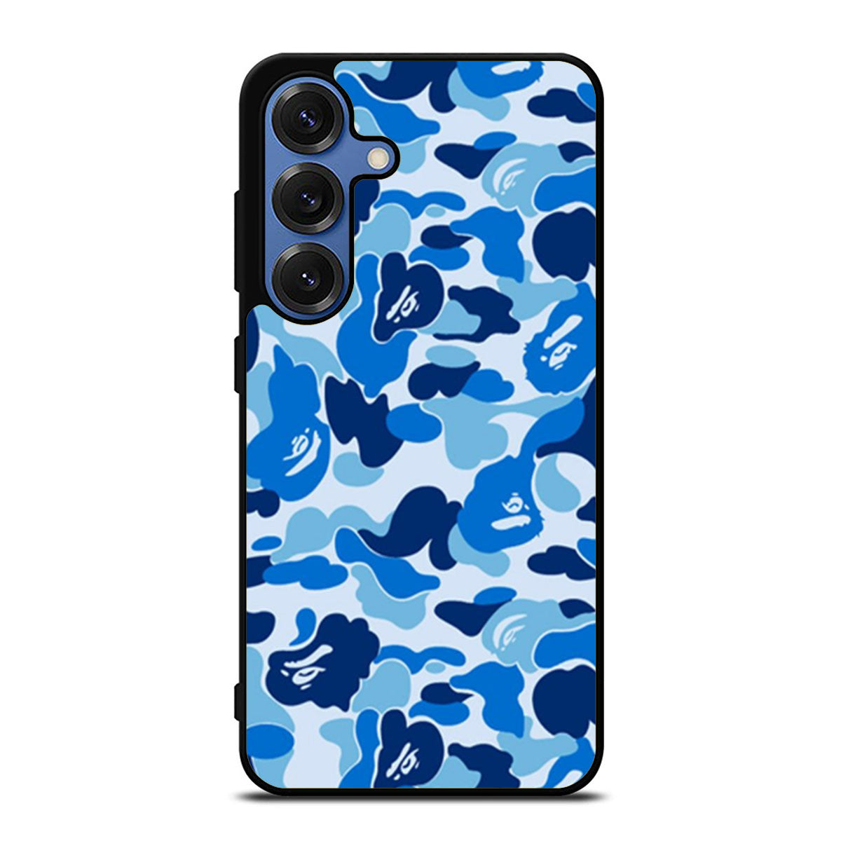 Bathing Ape Bape Blue Camo Samsung S25 Ultra Case