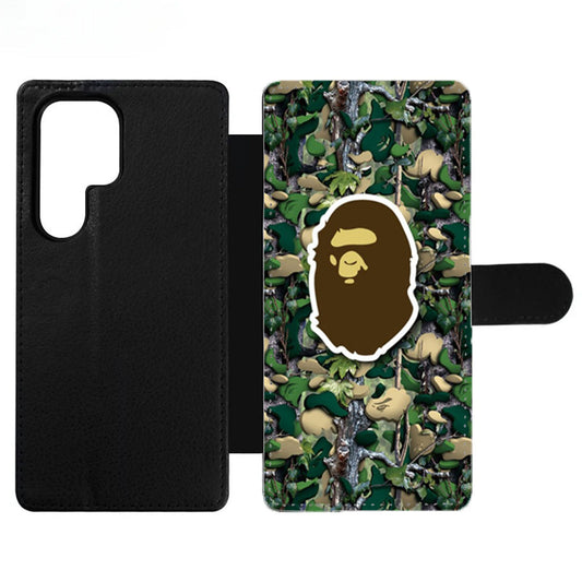 Bathing Ape Bape Camo Wallet Samsung Case