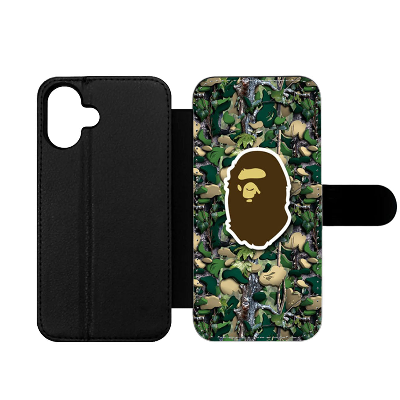 Bathing Ape Bape Camo Wallet iPhone Case