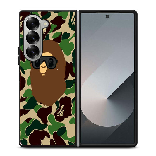 Bathing Ape Bape Eyewear Camo Samsung Z Fold 6 Case