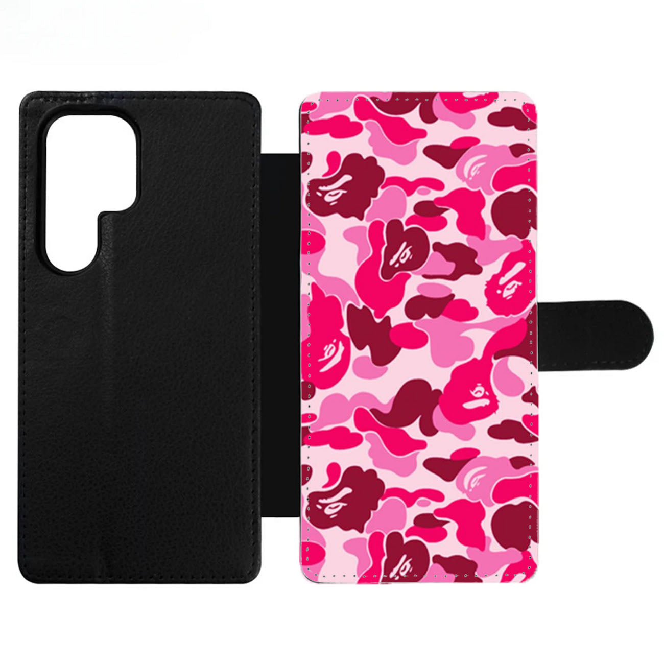 Bathing Ape Bape Pink Camo Wallet Samsung Case