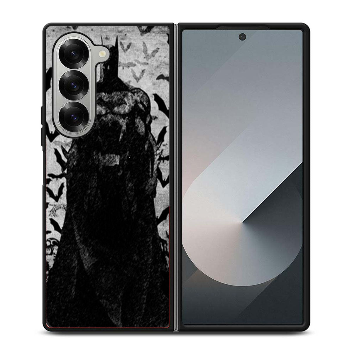 Batman Bats Drawing Samsung Z Fold 6 Case