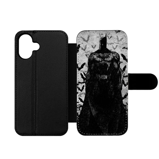 Batman Bats Drawing Wallet iPhone Case