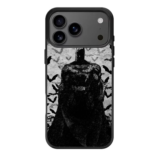 Batman Bats Drawing iPhone 17 Pro Max Case