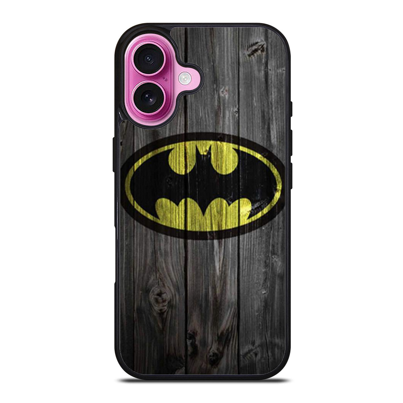 Batman Emblem Logo Wood iPhone Case Cover