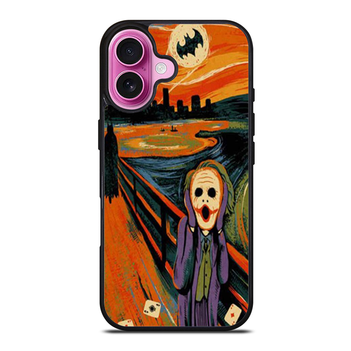 Batman Joker Starry Night Van Gogh iPhone Case Cover